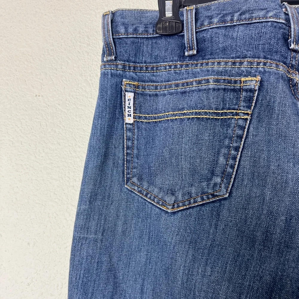 CINCH MEN'S WHITE LABEL DARK WASH RELAXED FIT STRAIGHT LEG JEAN